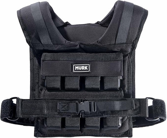 MVRK Weighted Vest Men 15lbs | 25lbs | 35lbs | 45lbs | 65lbs | 80lbs | 100lbs - Weighted Workout Vest With Removable Iron Weights, Heavy Duty Weighted Exercise Vest For Functional Training & Calisthenics - Weight Vest for Men