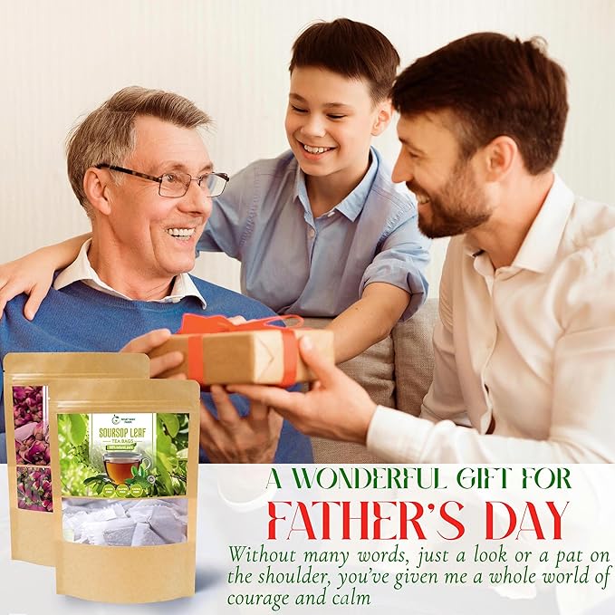 NHAT ANH FARM - Premium Soursop Leaves Tea Bags - Dried Soursop Graviola Leaves 40 Teabags, 2.5g/bag - Sugar/Caffeine/Gluten Free. Support Healthy Skin & Sleep