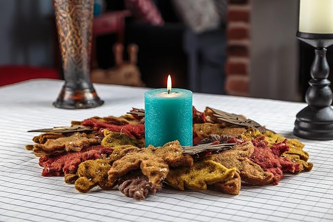 Melt Candle Pillar Candles - Unscented Candles for Home, Church, Weddings, & More - 3" x 4", Turquoise