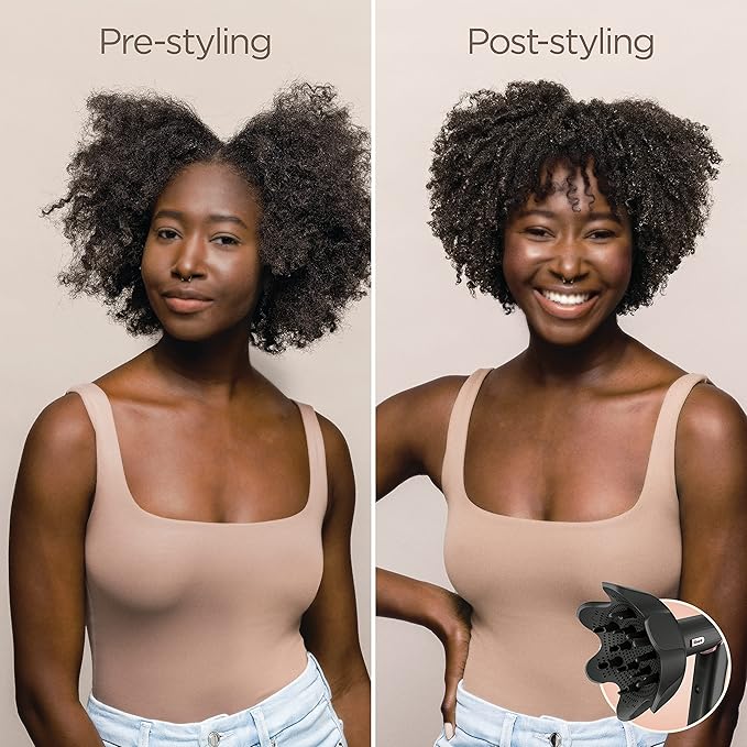Shark Hair Dryer | FlexStyle Hair Styling System | Portable & Powerful Blow Dryer Brush | Hair Curler & Volumizer | 6 Styling Tools Included | Best for All Hair Types | Black | HD440BK