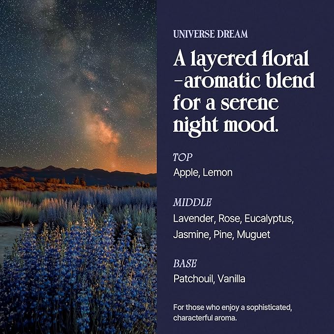 OPTATUM Pillow Mist - Aromatherapy Pillow Spray for Sheets, Linen & Bedding, Natural Essential Oils for Stress Relief, Gift for Someone Who Wants to Sleep Well - Universe Dream