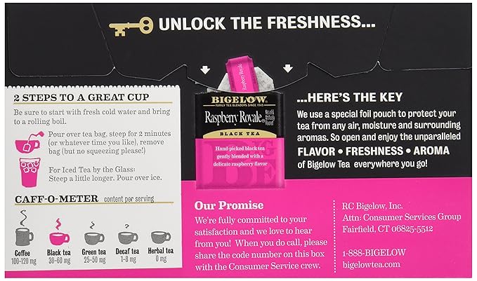 Bigelow Tea Raspberry Tea, 20 ct