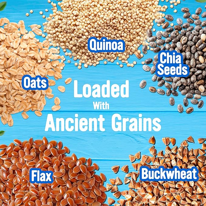 Cooper Street Blueberry Pomegranate Granola Bakes (12 bars) - Individually Wrapped Soft and Chewy Breakfast Granola Bars - Nut, Dairy & Soy Free - Great As Kids Snacks For School, Hiking Or Lunchbreak