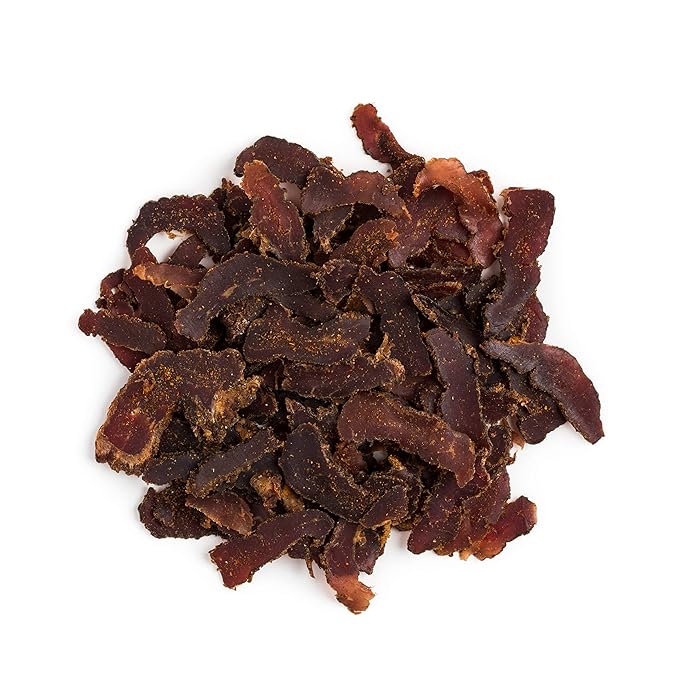 Brooklyn Biltong Air Dried Grass Fed Beef Snack, South African Beef Jerky (8 oz, Pack of 2) - Whole30 Approved, Paleo, Keto, Gluten Free, Sugar Free, Made in USA - (Peri Peri)