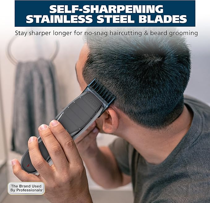 Wahl Clipper 2-in-1 Shaver and Hair Clipper Lithium-Ion Rechargeable Cord Cordless Hair Clipper and Shaver Combo Kit - Model 79568