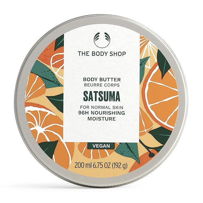 The Body Shop Satsuma Body Butter – Nourishing & Moisturizing Skincare for Normal Skin – Vegan – 6.75 oz