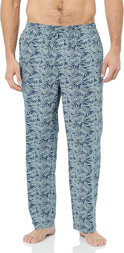 Amazon Essentials Mens Straight-Fit Woven Pajama Pant with Pockets