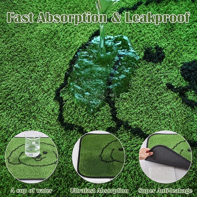 Qeils Reusable Puppy Pads, Washable Pee Pads for Dogs 2 Pack Durable Absorbent Leakproof Dog Training Pads for Home or Travel, Non-Slip Wee Wee Pads Potty Pads 48"x48"