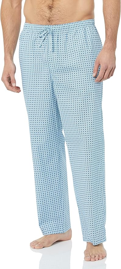 Amazon Essentials Mens Straight-Fit Woven Pajama Pant with Pockets