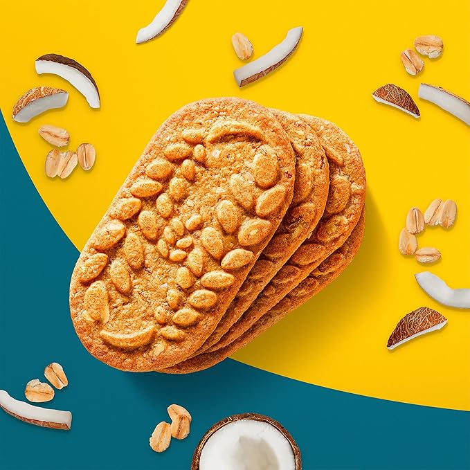 belVita Breakfast Bars Biscuits, Toasted Coconut, 30 Total Packs, 6 Boxes (4 Biscuits Per Pack)