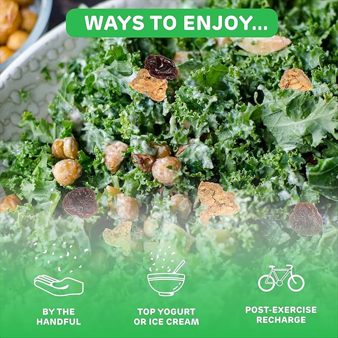 Absurd Snacks Chickpea & Granola Crunch Mix, Nut-Free, Gluten-Free, Plant-Based, Good Source of Protein & Fiber, Top-9 Allergen Free Snack Mix - 2-Pack (5 ounce, 3.5 servings) (Rosemary Sea Salt)