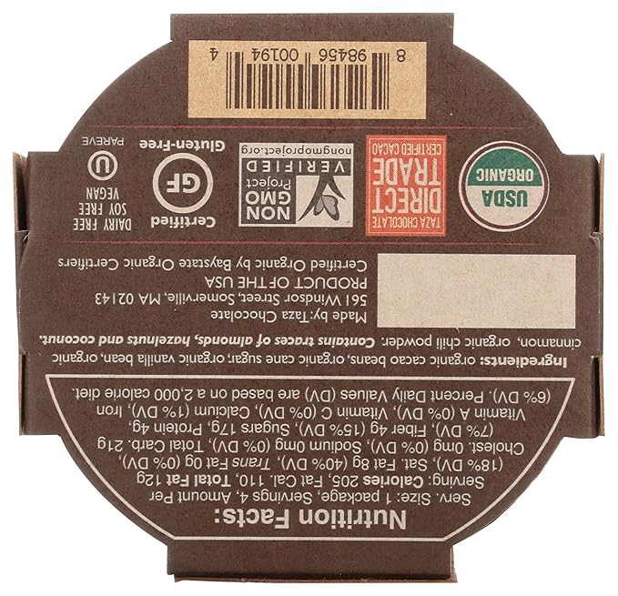 Taza Chocolate Organic Mexicano Disc Stone Ground, Oaxacan Variety Pack, 1.35 Ounce (4 Count), Vegan
