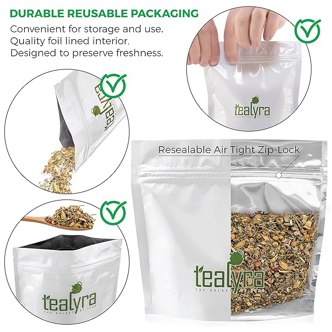 Tealyra - Tranquil Dream - Chamomile Honeybush Lavender - Calming - Relaxing - Herbal Loose Leaf Tea - Caffeine-Free - All Natural - 220g (8-ounce)