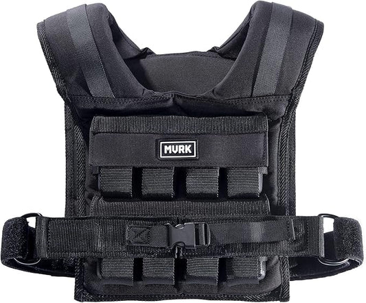 MVRK Weighted Vest Men 15lbs | 25lbs | 35lbs | 45lbs | 65lbs | 80lbs | 100lbs - Weighted Workout Vest With Removable Iron Weights, Heavy Duty Weighted Exercise Vest For Functional Training & Calisthenics - Weight Vest for Men