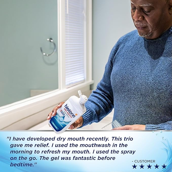 Biotene Dry Mouth Management Oral Rinse, Dry Mouth Spray and Moisturizing Gel - 1 Kit