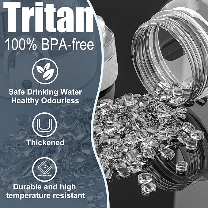 GOPPUS Water Bottle,Clear Water Bottles with Straw,32oz Sports Bottle With Time Markers-BPA-Free Tritan Wide Mouth Bottle Leakproof Motivational wate bottles for Gym,Hiking,School or Office(1 Bottle)