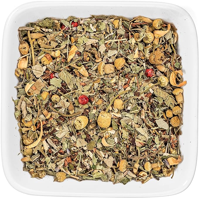 Tealyra - Tranquil Dream - Chamomile Honeybush Lavender - Calming - Relaxing - Herbal Loose Leaf Tea - Caffeine-Free - All Natural - 220g (8-ounce)