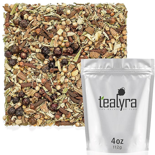 Tealyra - Blood Cleanser Tea - Wellness Detox - Health Tonic - Dandelion - Ginger - Loose Leaf Herbal Tea - Natural Cleanse - Diuretic Tea - Caffeine-Free - 112g (4-ounce)